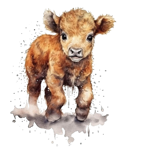 Miniature Highland Calves
